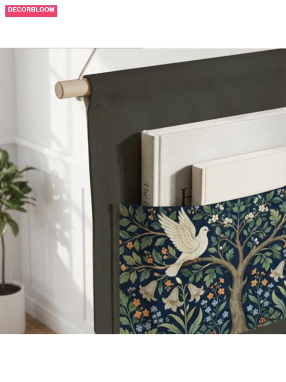 Canvas Wall Hanging Organizer with Pockets Woodland Animals Door Closet Storage - Picture 5 of 5